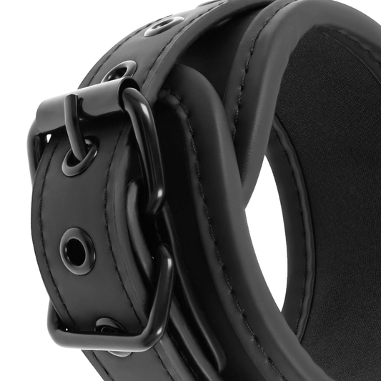 FETISH SUBMISSIVE - CONJUNTO DE ESPOSAS Y CORBATAS CON FORRO DE NOPRENE