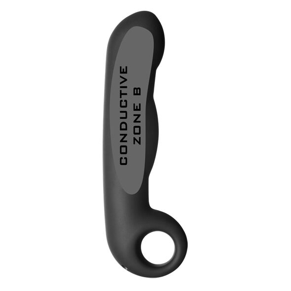 ELECTROSTIM - OVID BLACK SILICONE DILDO