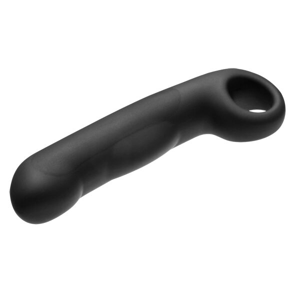 ELECTROSTIM - OVID BLACK SILICONE DILDO
