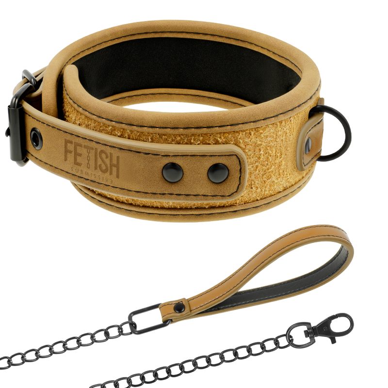 FETISH SUBMISSIVE ORIGIN - NEOPRENE LINED CHAIN NECKLACE