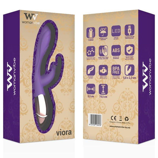 WOMANVIBE - VIBRADOR RECARGABLE DE SILICONA VIORA