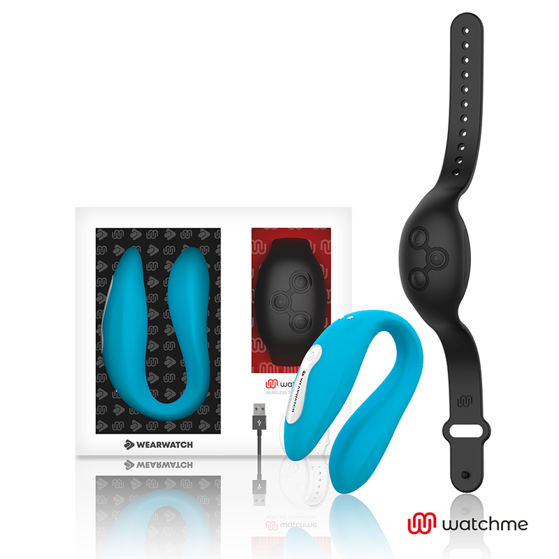 WEARWATCH - DUAL WATCHME INDIGO/JET TECHNOLOGY VIBRATOR