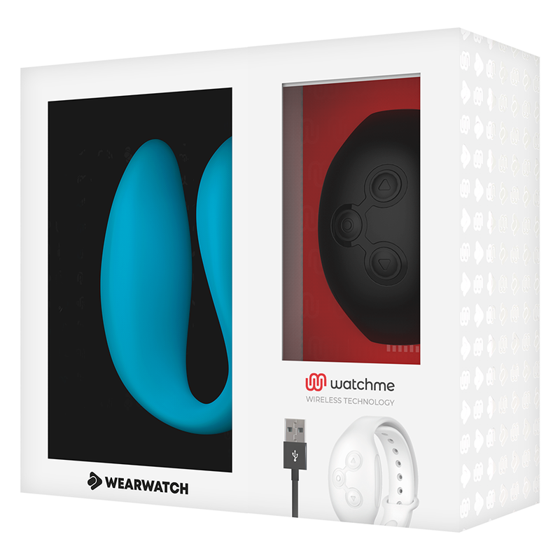 WEARWATCH - DUAL WATCHME INDIGO/JET TECHNOLOGY VIBRATOR