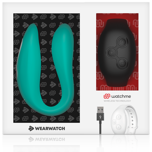 WEARWATCH - WATCHME AGUAMARINA/JET TECNOLOGÍA DUAL VIBRADOR