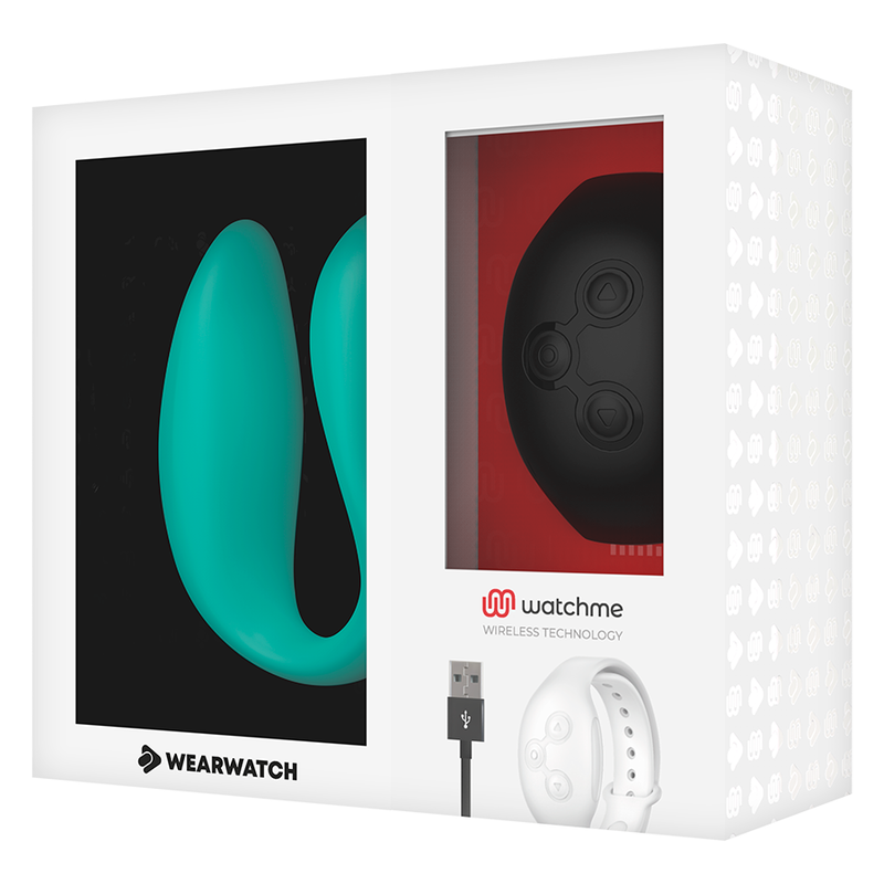 WEARWATCH - WATCHME AQUAMARINE/JET DUAL TECHNOLOGY VIBRATOR