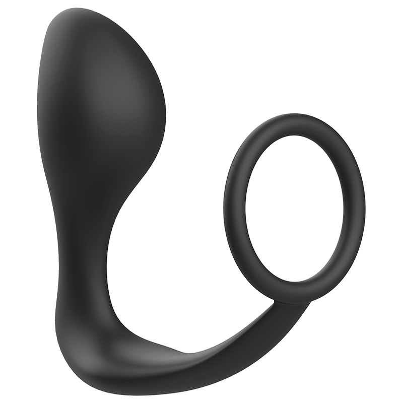 ADDICTED TOYS - BLACK SILICONE RING ANAL PLUG
