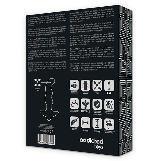 ADDICTED TOYS - MASAJEADOR ANAL VIBRADOR NEGRO MODELO 2