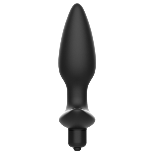 ADDICTED TOYS - MASAJEADOR ANAL PLUG CON VIBRACIÓN NEGRO