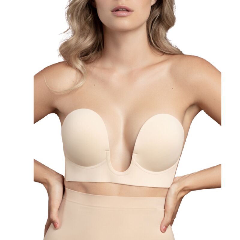 Bye-Bra - U-Shaped Strapless Bra Black Cup A