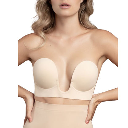 Bye-Bra - U-Shaped Strapless Bra Black Cup A