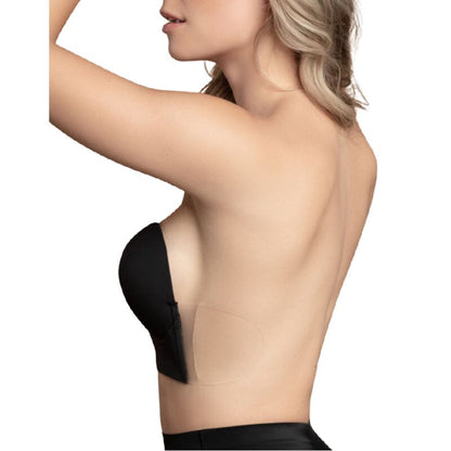 Bye-Bra - U-Shaped Strapless Bra Black Cup A