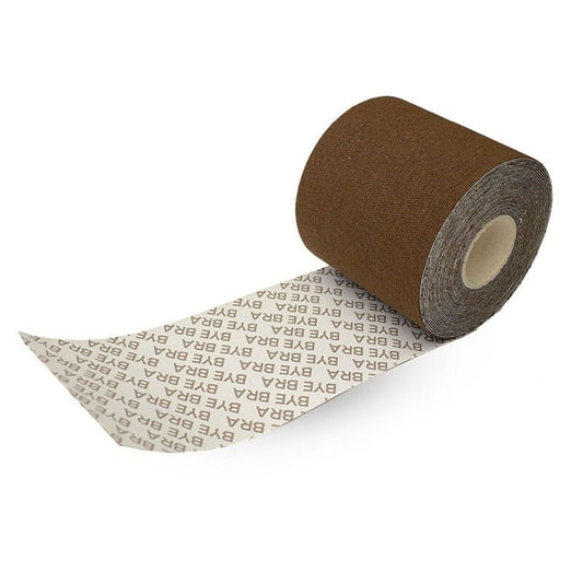 BYE-BRA - CINTA CORPORAL 5 MX 6,5 CM + 3 PARES DE CUBREPEZONES MARRONES