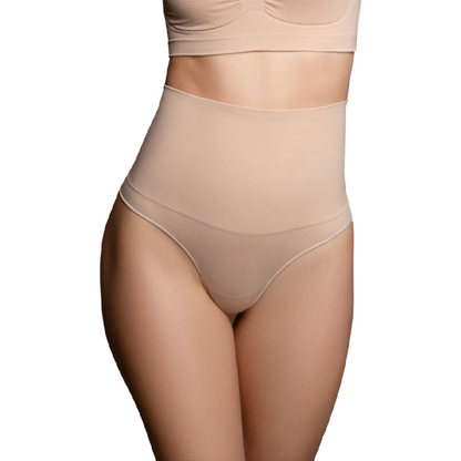 Bye-Bra - Cinto Sem Emenda Estilo Tanga Beige Tamanho S