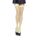 Leg Avenue - Nylon Drag Thigh-High Neon
