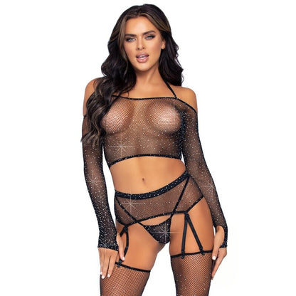 LEG AVENUE - ONE SIZE FOUR-PEAK SET