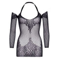 Leg Avenue - Twist Halter Lace Mini Vestido Tamanho Único