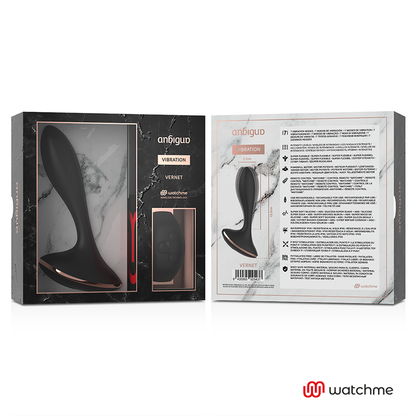 ANBIGUO - WATCHME VIBRADOR ANAL CON CONTROL REMOTO VERNET