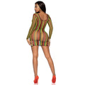 Leg Avenue - Minivestido Rasta Talla Única