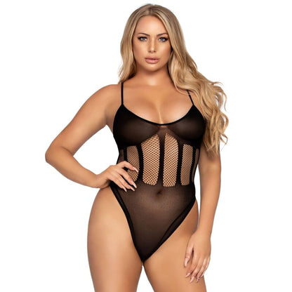 LEG AVENUE - ONE SIZE BODYSUIT AND SKIRT SET