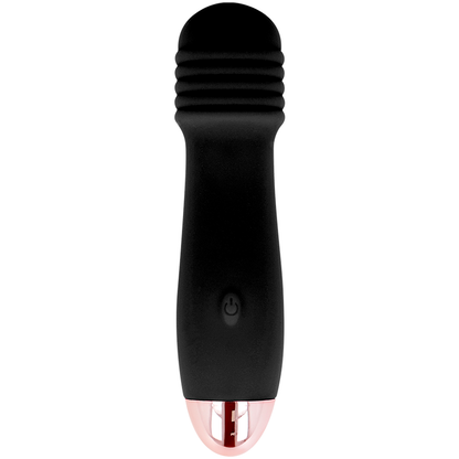 DOLCE VITA - BLACK THREE-SPEED RECHARGEABLE VIBRATOR 7 SPEED