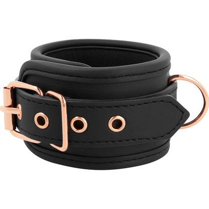 COQUETTE CHIC DESIRE - VEGAN FANTASY LEATHER CUFFS WITH NOPRENE LINING