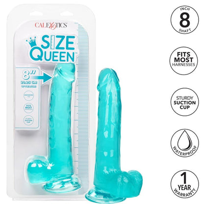 CALEXOTICS - QUEEN DILDO BLUE SIZE 20.3 CM