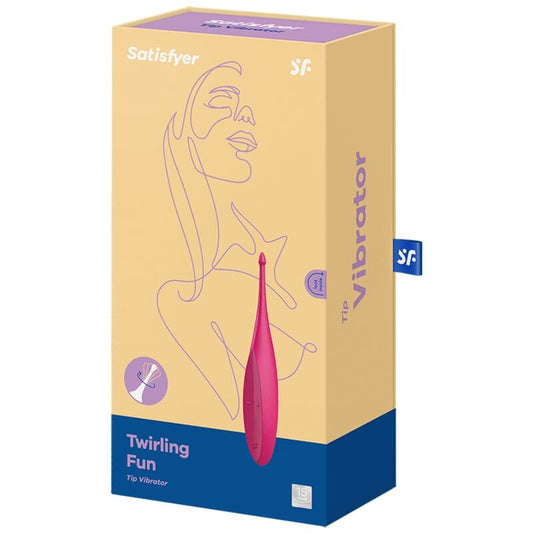 SATISFYER - TWIRLING VIBRATOR FUN TIP PINK