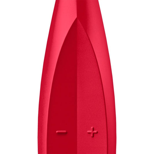 SATISFYER - TWIRLING FUN TIP RED VIBRATOR