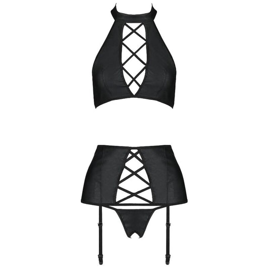 PASSION - NANCY ECO-LEATHER SET S/M