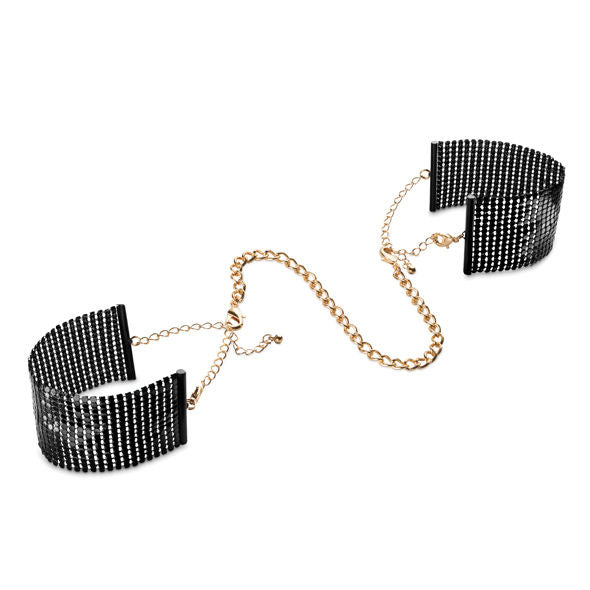 BIJOUX - DESIR MÉTALLIQUE BLACK METAL MESH HANDCUFFS