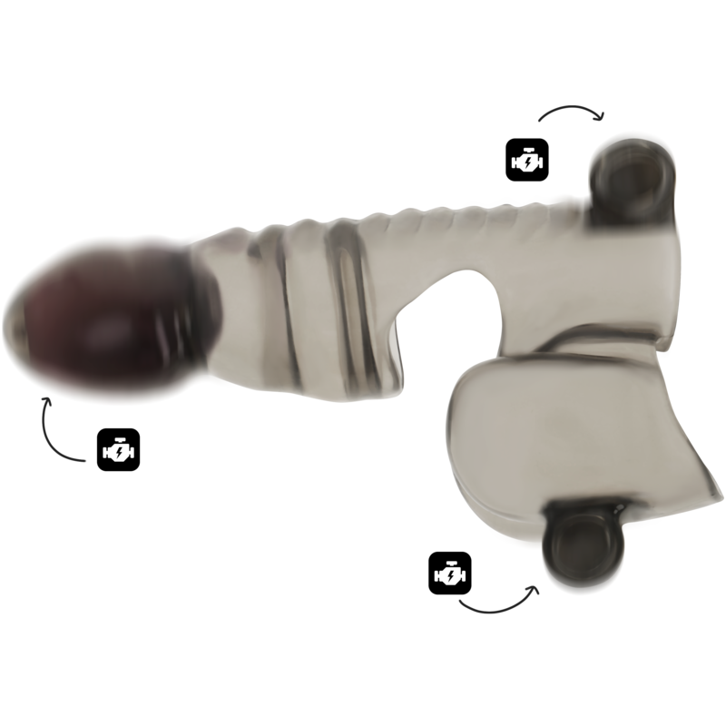 OHMAMA - FUNDA PARA PENE Y TESTICULOS 3 MOTORES