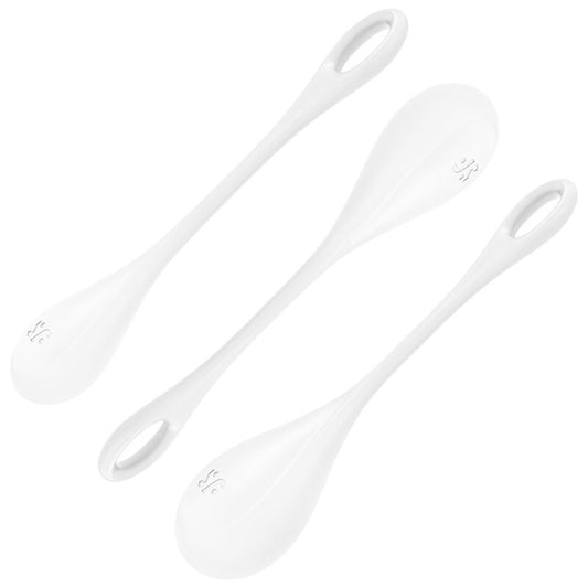 SATISFYER - SET DE ENTRENAMIENTO DE POTENCIA YONI 1 BLANCO