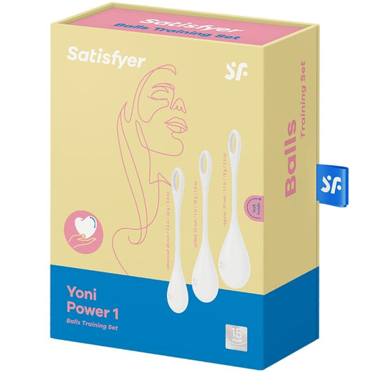 SATISFYER - SET DE ENTRENAMIENTO DE POTENCIA YONI 1 BLANCO