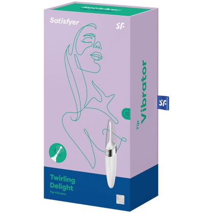 SATISFYER - ESTIMULADOR DE CLÍTORIS TWIRLING DELIGHT BLANCO