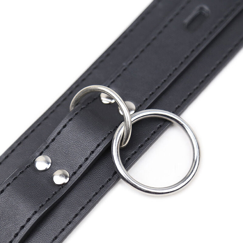 OHMAMA FETISH - COLLAR DE SUMISIÓN CON 3 ANILLAS