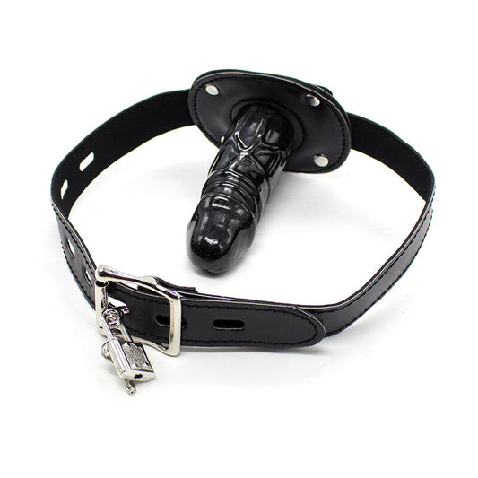 OHMAMA FETISH - TPE PÊNIS GAG COM CADEADO L