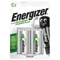 Energizer - Rechargeable Battery Power Plus HR14 C 2500mAh 2 Pack