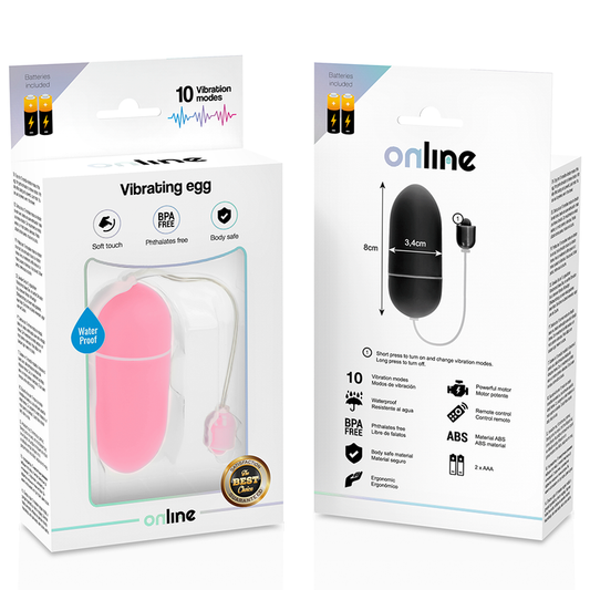 ONLINE - WATERPROOF PINK VIBRANT EGG