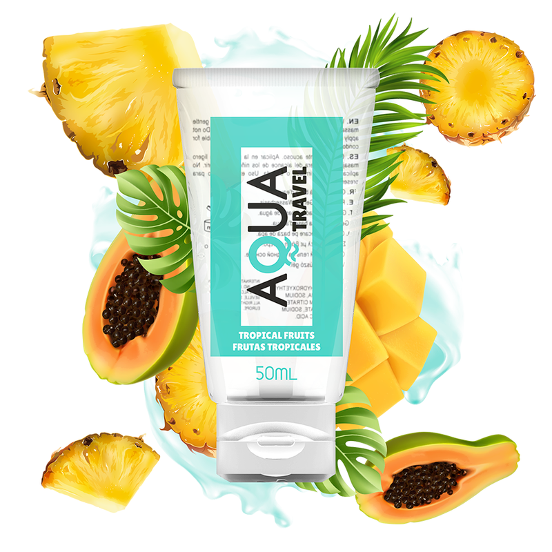 AQUA TRAVEL - AQUA TRAVEL LUBRICANTE A BASE DE AGUA FRUTAS TROPICALES - 50 ML