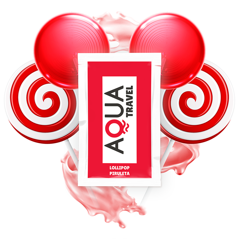 AQUA TRAVEL - LUBRICANTE A BASE DE AGUA SABOR A PIRUELA 6 ML