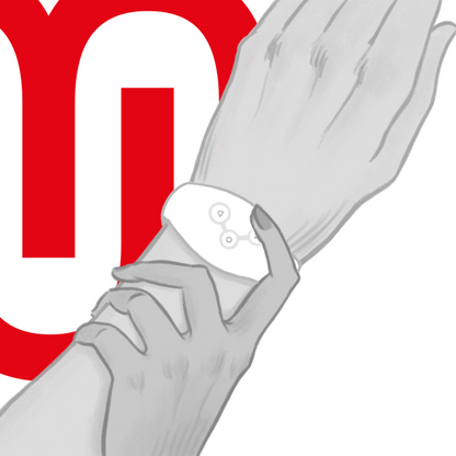 WATCHME - WHITE WATCH WITH WIRELESS TECHNOLOGY