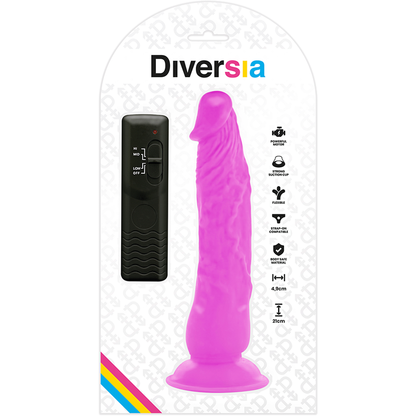 DIVERSIA - FLEXIBLE VIBRATING PURPLE 21 CM -O- 4.9 CM