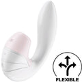 Satisfyer - Estimulador de ondas de presión Supernova y vibración blanco