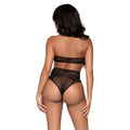 Leg Avenue - Conjunto De Duas Peas Halter Crop Top E Thong Panty Panty Tamanho Único