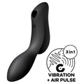 Satisfyer - Vibrador de Onda de Aire Curvy Trinity 2 Negro