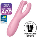 SATISFYER - APP VIBRADOR TRIO 4 ROSA