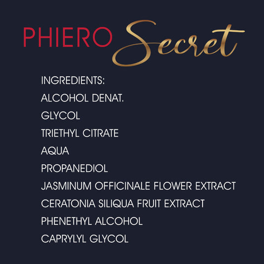500 COSMÉTICOS - PHIERO SECRET HORMONAS SEXUALES FEMENINAS COMBINADAS SIN OLOR NATURALES 15 ML