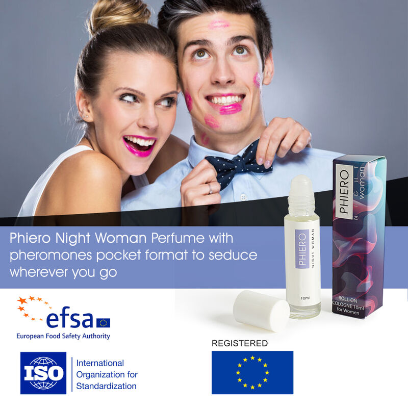 500 COSMÉTICOS - MUJER DE NOCHE DE PHIERO. PERFUME CON FERMONIO EN FORMATO ROLL-ON PARA MUJER.