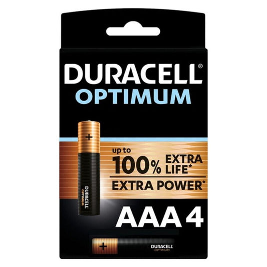 DURACELL - PILAS ALCALINAS ÓPTIMAS 200 AAA LR03 4 UNIDADES