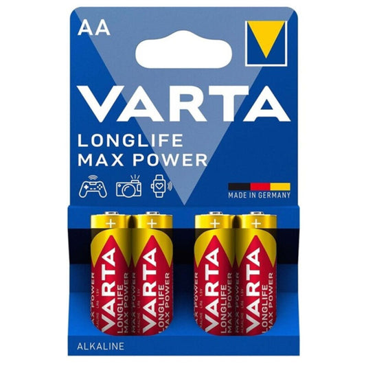 VARTA - PILAS ALCALINAS MAX POWER AA LR6 4 UNIDADES
